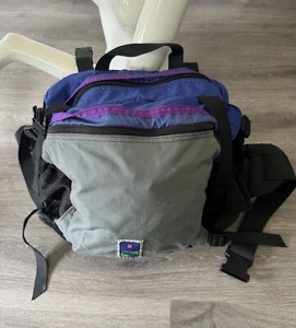 VTG MEI Duffle Bag Hiking Colorblock Backpack INTERNAL Frame MADE in USA ๐ฅ๐ฅ - Picture 1 of 8