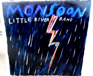 LITTLE RIVER BAND - MONSOON VINYL LP WITH INSERT 1988 - Picture 1 of 4
