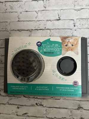 Whisker City Slow Feeder Mat For Cats 15" X 10" X 2.54" NWT - Image 1 of 2