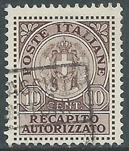 1930 REGNO RECAPITO AUTORIZZATO USATO 10 CENT - RE30-6 - Picture 1 of 1