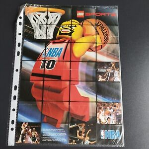 Lego advertising pampflet poster. 4199807.  Size A4. NBA. Lego Sports..