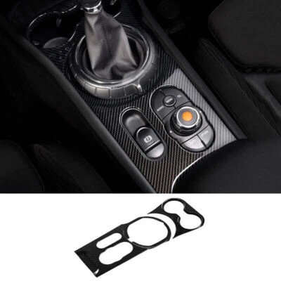 For Mini Cooper Clubman F54 Carbon Fiber Steel Central Gear Shift Panel Cover — 第 1/4 张图片