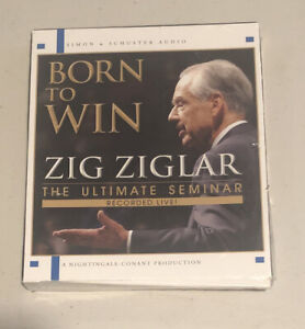 New BORN TO WIN by Zig Ziglar The Ultimate Seminar Audiobook 2 CDs Recorded Live
