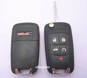 OEM refurb GMC TERRAIN 2010-2022 flip keyless entry remote fob 13501514 +NEW KEY - Picture 1 of 6
