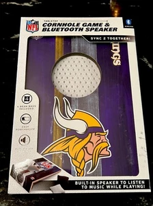 Minnesota Vikings NFL Mini Desktop Cornhole Spiel + Bluetooth Lautsprecher - Bild 1 von 6