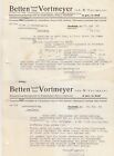 OSNABRÜCK, 2 x Brief 1949, W. Vortmeyer Betten-Spezialhaus