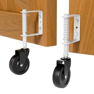 4" Heavy Duty Spring Loaded Gate Caster, Drag Wheels with 360 Swivel for Wood... - Picture 1 of 6