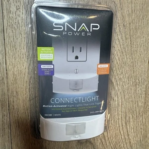 Snap Power Connectlight Motion-Activated Night Light White NEW - Picture 1 of 2