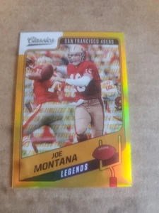 2021 Panini Classics Premium Joe Montana Timeless Tributes Gold /60 49ers!!! - Bild 1 von 2