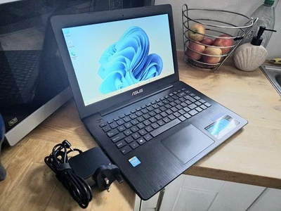 Asus X453M Intel N2840 2.16ghz 240GB SSD 8GB RAM Win 11 Webcam HDMI 14.1 Laptop - Image 1 of 4