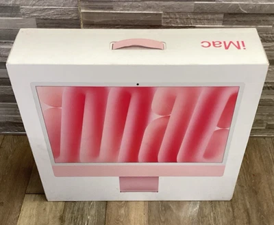 New 2024 Apple iMac 24" M4 4.5GHz 16GB RAM 256GB SSD Pink MWUG3LL/A - Image 1 of 3