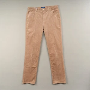 Talbots Corduroy Pants Womens 12 Brown High Waist Straight Leg Stretch - Picture 1 of 11