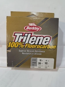 Berkley Trilene 100% Fluorocarbon 10lb Test Fishing Line 200yd Spool Clear - Picture 1 of 9