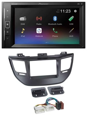 Pioneer DAB MP3 2DIN Bluetooth USB Autoradio für Hyundai Tucson ab 15 schwarz - Bild 1 von 4