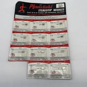 (11) Pfanstiehl Stereotip Needles 702-S7 W/ Display USA For Ronette SA-100 NOS - Picture 1 of 6