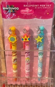 USJ Ballpoint Pen Set (3 Pens) Princess Daisy/Princess Peach/Rosetta Super Mario - Picture 1 of 2
