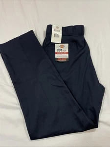Dickies 874 Nuevo con Etiquetas 38x34 Flex Ajuste Original Azul Marino Oscuro NUEVO - Imagen 1 de 8