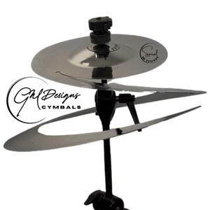 14" GM Designs Mercury Series Mirror/Chrome Spiral Cymbal - Lustrous Brilliance! - Picture 1 of 4