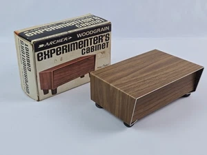 New Archer Woodgrain Metal Experimenter's Cabinet Mid-Century Radio Shack 6x4x2 - Picture 1 of 8