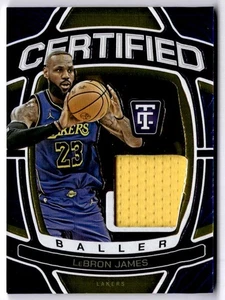 2024-25 Panini Totalmente Certificato LeBron James Blu #/49 Gioco Indossato Patch - Foto 1 di 2