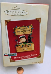 .Hallmark, Holiday Advice Booth ~ Peanuts, Lucy, Keepsake Ornament, 2003 - Picture 1 of 5