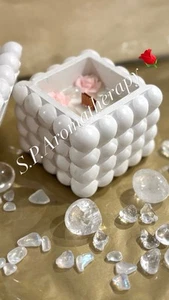 SCENTED CANDLE Handmade, Gift Mother Day, Valentines Day, Fragrance Jasmine - Picture 1 of 2