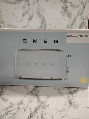 SMEG TSF02CRUS 50's Retro Style Aesthetic 4 Slice Toaster - Cream - Image 1 of 4