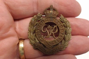 MILITARY BADGE THE ROYAL ENGINEERS REGIMENT 4.5CMS BY 4CMS (2477) - Foto 1 di 3