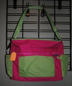 Bright Pink and Green Diaper Bag for baby girls - Picture 1 of 4