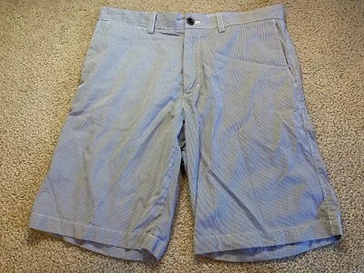 Pantalones Cortos Bermudas Banana Republic Para Hombre Talla 34 Azul Rayas Algodón Foto 1 de 4