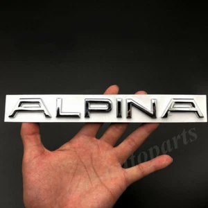 Metal Chrome Alpina Logo Car Trunk Rear Emblem Badge Decal Sticker B3 4 5 6 7 - Picture 1 of 3