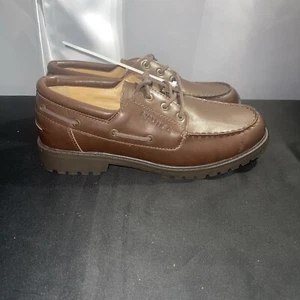 Zapatos de vestir Nautica Motzer para hombre cuero marrón con cuerdas de cuero talla 9,5 - Imagen 1 de 5