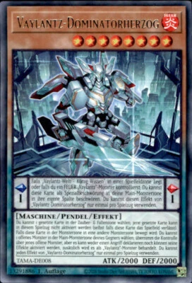 Yugioh TAMA-DE008 Vaylantz Dominatorherzog Rare B3117 - Bild 1 von 2