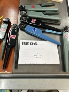 BERG, DU PONT, FCI FRAMATOME CRIMPER MANUAL FOR HT-73 MINI PV -11 PAGES NO ODOR - Picture 1 of 5