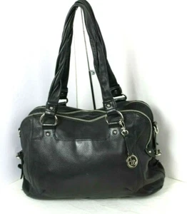 AUDREY BROOKE SCHWARZ ECHTLEDER GROSSE BEUTELTASCHE SCHULTERTASCHE - Bild 1 von 12