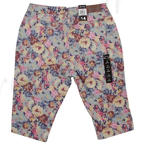 New Jeans Colony Women's Casual Jeans Capri Summer Casual Floral 14 16 18 20 22 - Picture 1 of 2
