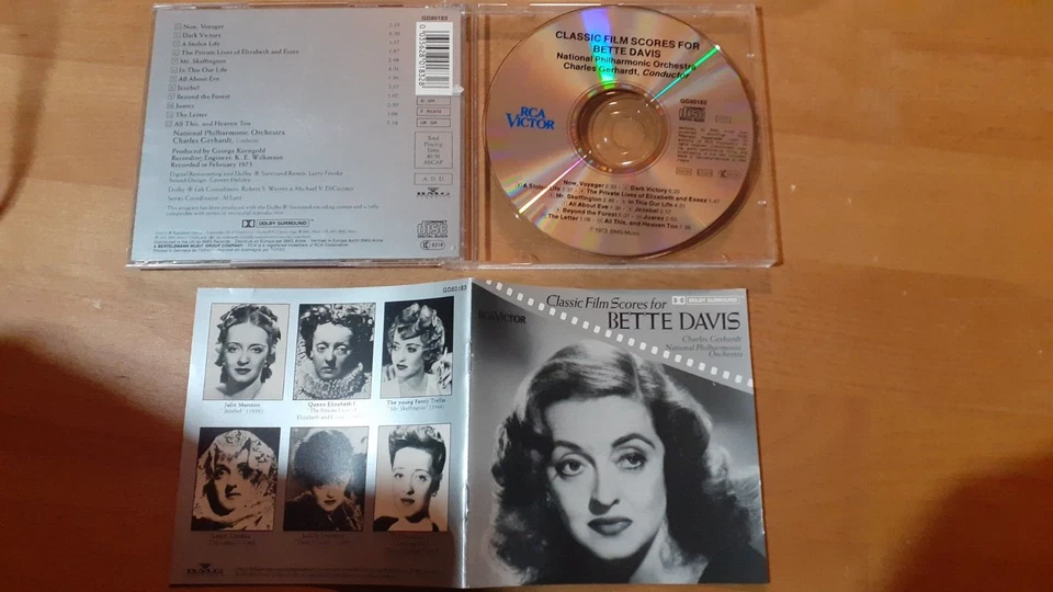 CD Classic Film Scores for Bette Davis CHARLES GERHARDT RCAVictor NPO - Bild 1 von 1