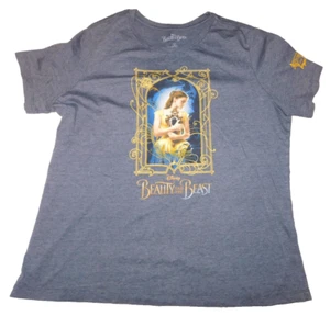 Disney Beauty Beast Gray T-Shirt Belle Emma Watson Youth Girls L Live Action - Picture 1 of 3