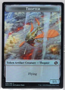 1x Thopter/Powerstone Token *Foil* - The Brothers' War - Near Mint - Imagen 1 de 1