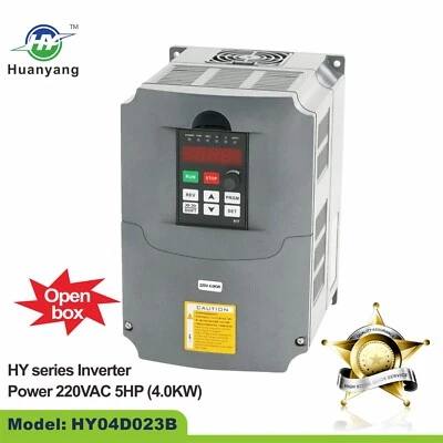 Huanyang VFD 220V 4.0kw 5HP Variable Frequency Drive Inverter Convert for Motor