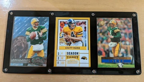 BRETT FAVRE 3 CARD PLAQUE GREEN BAY PACKERS SOUTHERN MISSISSIPPI Cover