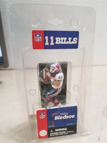 DREW BLEDSOE 2004 McFarlane 3" NFL Figure WHITE Jersey BUFFALO BILLS Cover