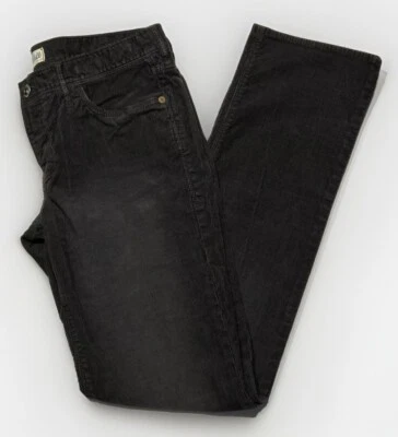 Pantalones de mezclilla Madewell gris/negro descolorido riel pierna recta pana para mujer 28x32 Foto 1 de 4