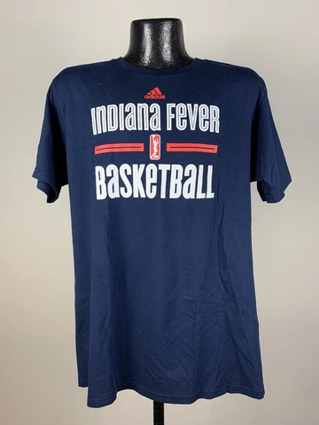 Men’s Adidas Indiana Fever Blue Short-Sleeve Graphic Logo Shirt WNBA Medium Cover
