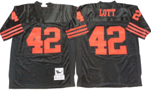 Vintage Ronnie Lott #42 San Francisco 49ers Throwback Stitched Jersey