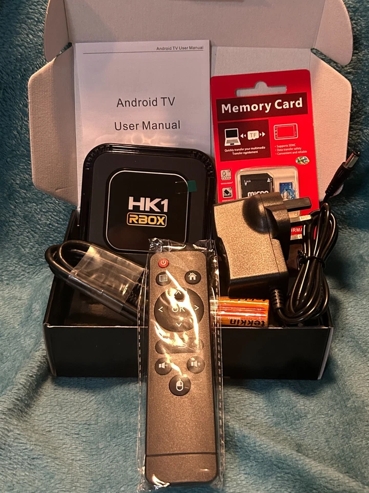 HK1  Android 13 4K Set Top TV Box Wi-Fi 2GB 16G +64GB IPTV HDR OFFICIAL UK - Image 1 of 4