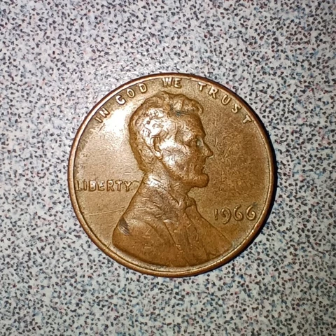 1966 Penny No Mint Mark! Doubling Error Coin!! "We" Error Lincolin Memorial Cent Cover