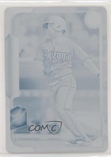 2015 Bowman Printing Plate Cyan 1/1 Chris Owings #51 3b3