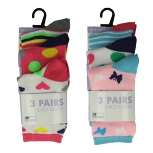 Girls Socks Pack of 3 SK334 - Picture 1 of 5
