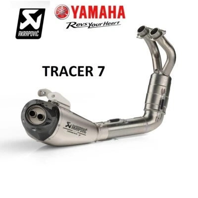 Akrapovic 907983370200 Impianto Scarico Titanio Scarico Yamaha Tracer 7 GT 2023 - Immagine 1 di 4